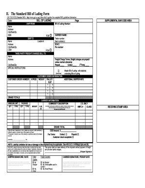 Printable Bill Of Lading Form Templates Fillable Samples In Pdf