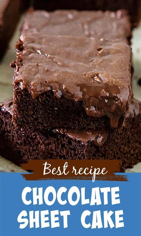 Sheet cakes are easy to share, take along, and easy to make. Gooey Chocolate Sheet Cake | Recipe in 2020 | Chocolate ...