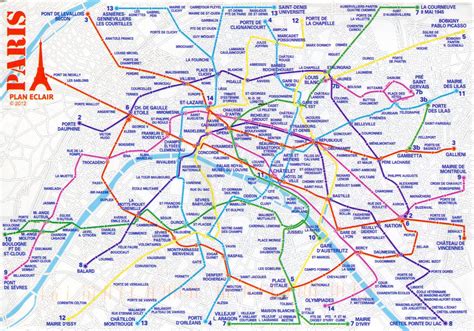 Paris Metro Map Paris Metro Map Paris Metro Metro Map
