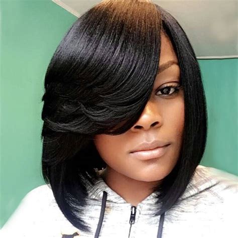 Eseewigs Short Bob Lace Front Human Hair Wigs For African American