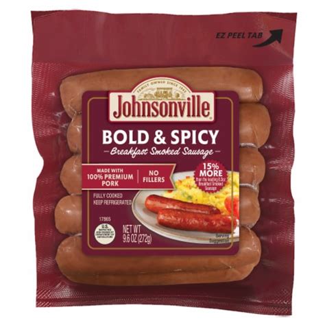 Johnsonville Cooked Bold Spicy Pork Breakfast Sausage Links Oz