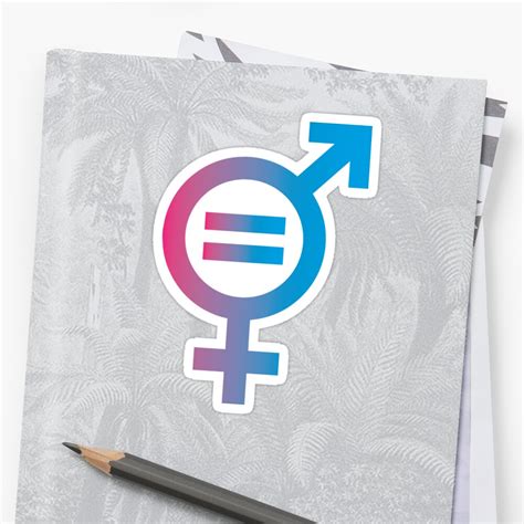 Gender Equality Sticker By Emilyosman Redbubble