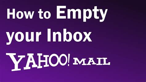 How To Delete All Emails From Yahoo Inbox How To Empty Yahoo Inbox