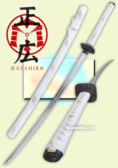 Samuraimiekka Masahiro Hand Forged White Warrior Katana