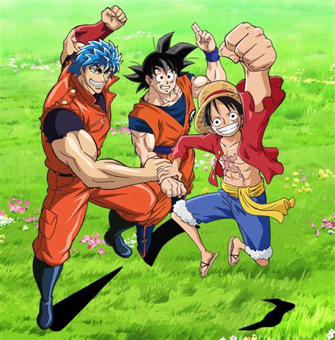 Toriko Goku And Luffy By Rockerblack135 On Deviantart