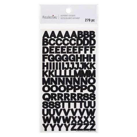 Black Licorice Block Alphabet Stickers By Recollections™ In 2022