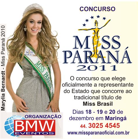 Miss ParanÁ Oficial 2020 Miss ParanÁ 2011 Dia 20 De Dezembro