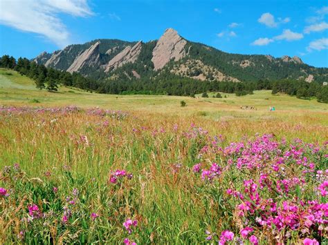 The Magnificent Flatirons Of Boulder Colorado