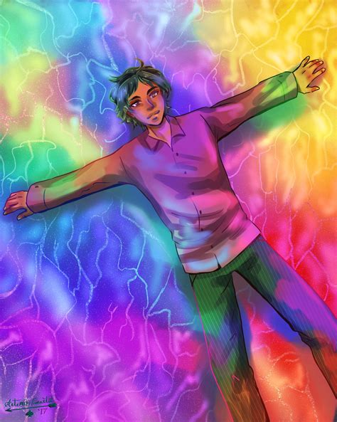 Has Anyone Drawn Alex Making Rainbow Angels In Bifröst Yet Well Here