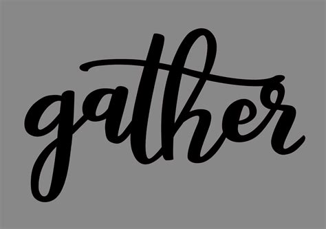 gather lettering - Brickbubble
