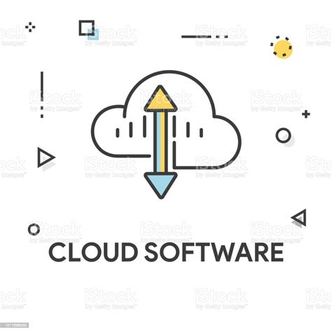 Cloud Software Icon Concept Stock Illustration Download Image Now