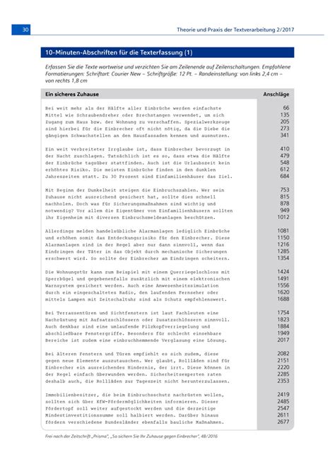 10 Minuten Abschriften für Texterfassung Westermann