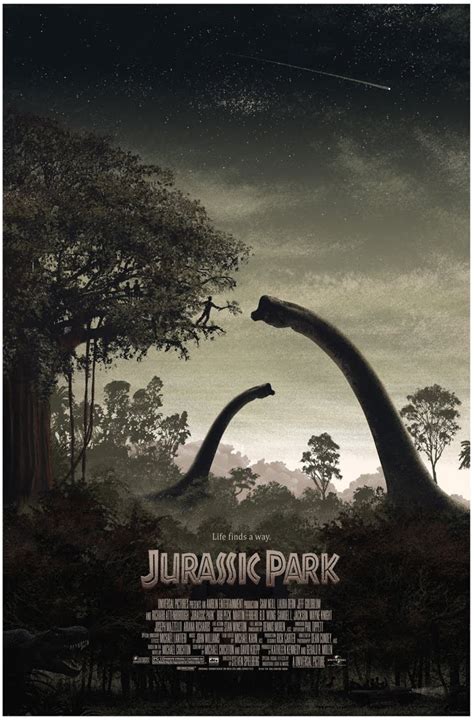 Old Flings Brikolazh Jurassic Park 1993 Poster Perfect