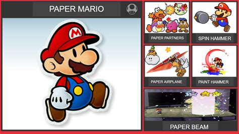 Paper Mario Smash Bros Moveset Remastered By
