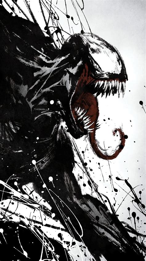 Venom 2018 Phone Wallpaper Moviemania Venom Comics Venom Art