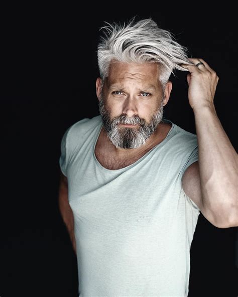 Image May Contain 1 Person Beard Grey Hair Men Older Mens