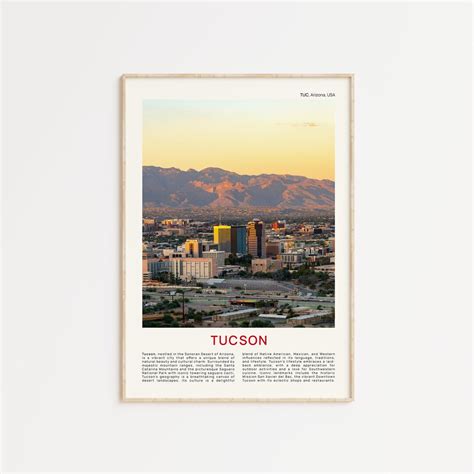 Tucson Print Film Photo Tucson Wall Art Tucson Poster Etsy