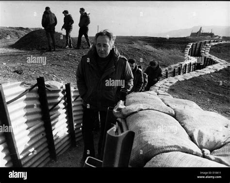 Shimon Peres On The Israel Border Stock Photo Alamy