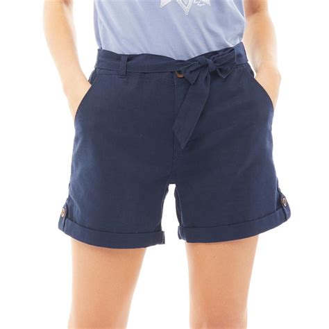Buy Onfire Womens Linen Shorts Navy