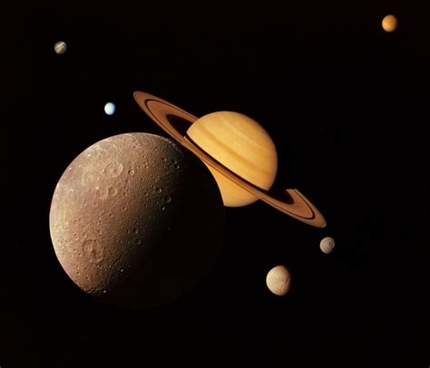 Saturns Moons The Schools Observatory