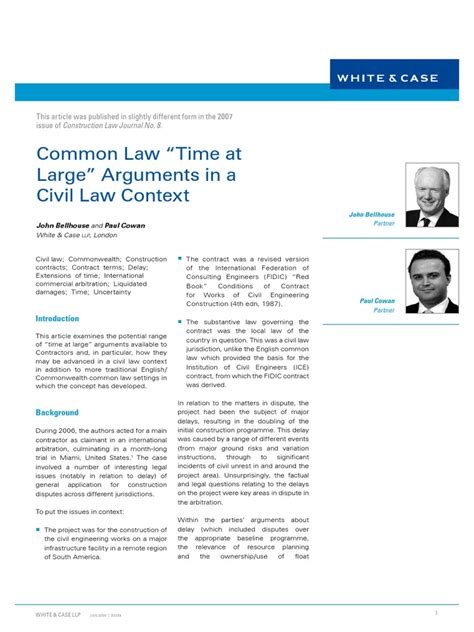 Article Common Law Time At Large Pdf