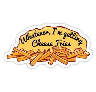 Cheese Fries Sticker | Cheese drawing, Cheese fries, Cheese design