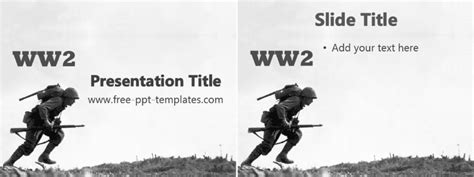 Ww2 Ppt Template Free Powerpoint Templates