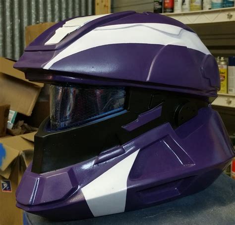 Halo 4 Scout Helmet Replica In Purple By Johnsonarmsprops On Deviantart