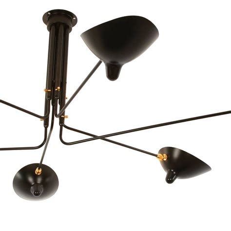 Serge Mouille Serge Mouille 6 Arm Rotating Ceiling Lamp Avec Images