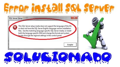 Solucion Error Al Instalar Sql Server Youtube