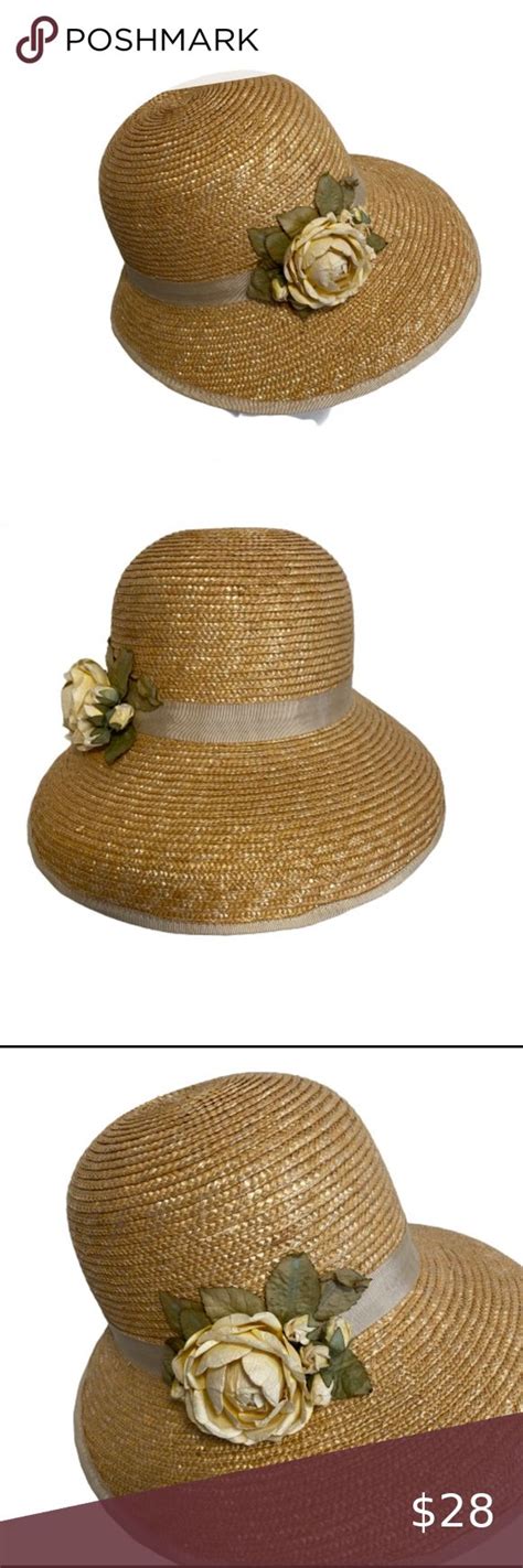 Liz Claiborne 1995 Vintage 100 Straw Hat One Size Liz Claiborne