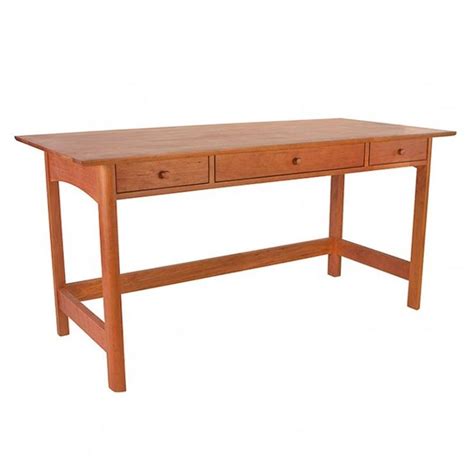 Modern Shaker Library Writing Desk Vermont Made In Cherry Maple Or