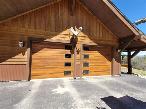 Chi Cedar Plank Garage Doors Modern Wood Garage Doors