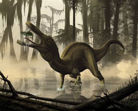Baryonyx Walkeri By Jeff Powers Prehistoric Animals Paleo Art