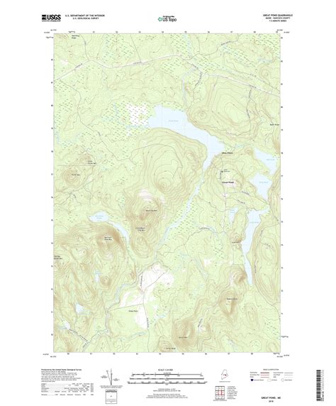 Mytopo Great Pond Maine Usgs Quad Topo Map