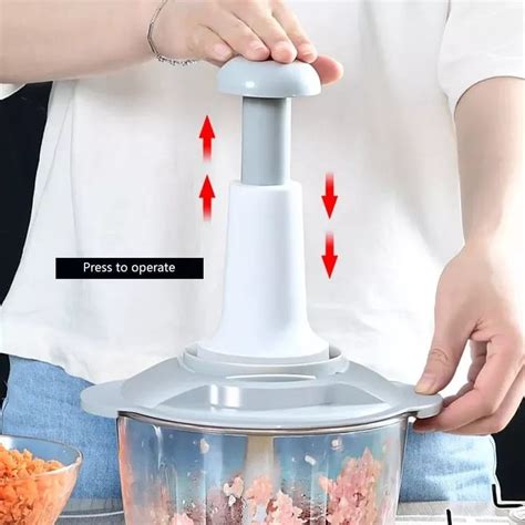 Manual Food Chopper 1500ml Speedy With 4 Curved Stainless Steel Blade