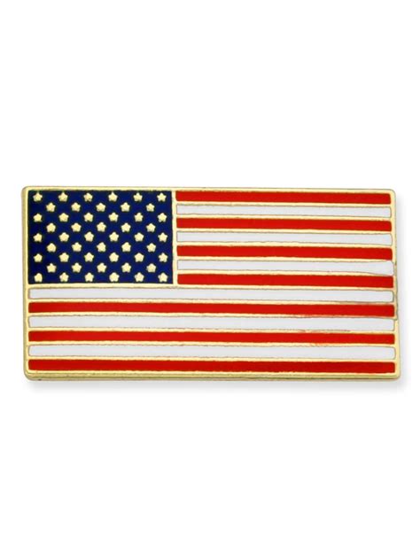 PinMart S Small Rectangle American Flag Lapel Pin With 50 Stars And 13