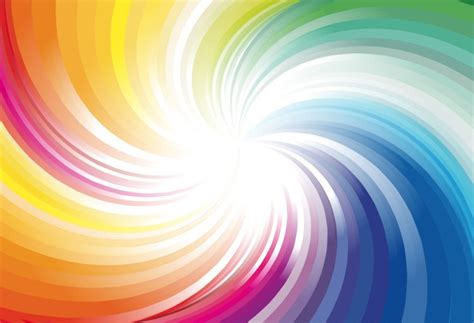 Abstract Rainbow Colors Wave Background Vector Illustration Free