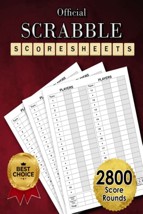 Official Scrabble Score Sheets 130 Travel Size Print Score Sheet Pad