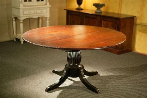 Choosing dining room furniture can be a real challenge in nz! Custom Round Kitchen Tables With Black Fluted Pedestal by ...