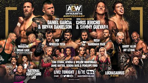 Aew Dynamite Results 10522 3rd Anniversary Show Mjf Vs Wheeler