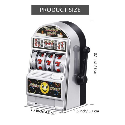 4 Pieces Mini Slot Machine Toys Lucky Slot Bank With Spinning Reels Gold And Silver Fruugo Se