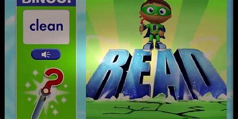 Super Why Reading Power Bingo Cartoon Animation Pbs Kids Game Play