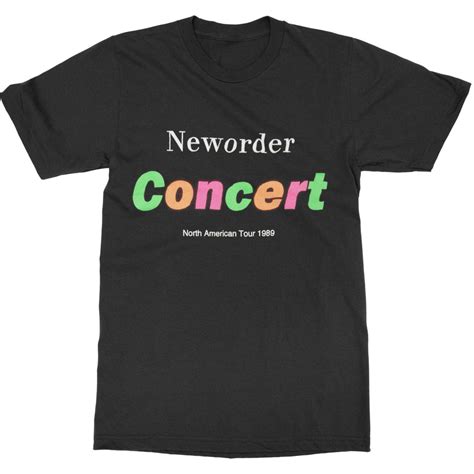 New Order Concert T Shirt Rockabilia Merch Store