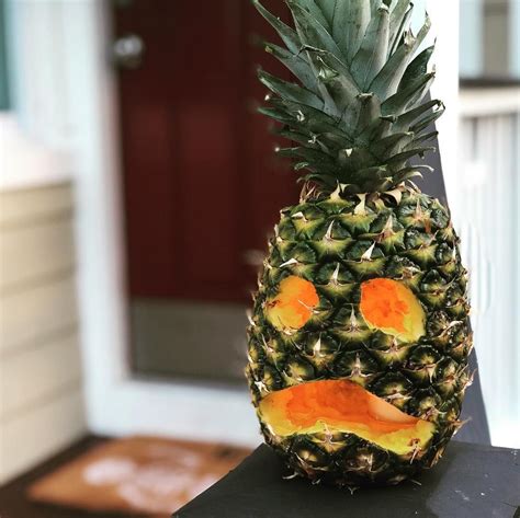 Say Aloha To Amazing Pineapple Carving Ideas For Halloween Tropical