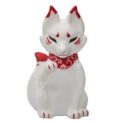 Sumi Kitsune Figurine Sixthleafclover Studios