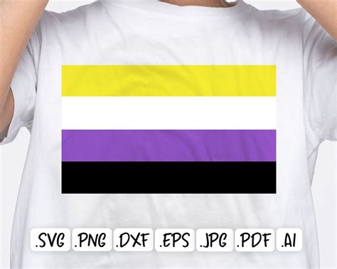 Non Binary Enby Pride Flag Svg Design Pride Flags Flag Svg Svg Design