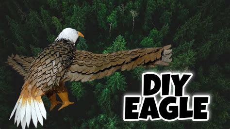 How To Make Cardboard Eagle Diy Eagle Cardboard Crafts Youtube