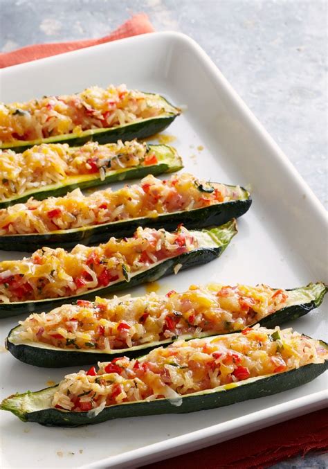 Return the zucchini to the. Stuffed Zucchini Boats - Deliciously smart zucchini boats ...