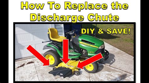 How To Replace A Lawn Mower Deck Discharge Chute Diy And Save Youtube